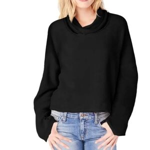 Michael Stars Black Cowl Neck Sweater